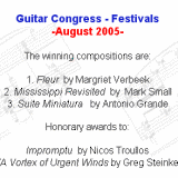 First price, International Competition for Composers in Greece.